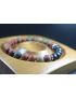 Matte Picasso and Matte Black Onyx Bracelet - - Heal Bracelet 8mm beads-Men Bracelet - Men Jewelry - Stretch Bracelet - Men Bead Bracelet 
