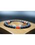 Anxiety Relief Bracelet - Matte Black Onyx with Orange dragon agate Bracelet - Lucky Bracelet - Popular Gift - 8mm beads