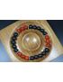 Anxiety Relief Bracelet - Matte Black Onyx with Orange dragon agate Bracelet - Lucky Bracelet - 8mm beads- Popular Gift 