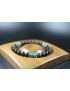 Matte Black Onyx and Malachite Bracelet - Bracelet - Men Jewelry - 8mm beads-Stretch Bracelet - Men Bead Bracelet - Heal Bracelet