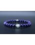 Charoite & Moonstone Bracelet (6mm Beads)/Spiritual, Overcome Fear, Reduce Stress, Negativity, Stress, Obsessions