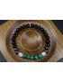 Malachite, Moonstone, Hematite & Black Tourmaline Bracelet (6mm Beads)/Powerful Protection, Emotional Balance, Heart Chakra, Well-Being