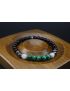Malachite, Moonstone, Hematite & Black Tourmaline Bracelet (6mm Beads)/Powerful Protection, Emotional Balance, Heart Chakra, Well-Being