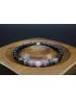 Black Tourmaline, Black Labradorite, Lepidolite, Rose Quartz Bracelet/Grief, Anxiety, Sweet Dreams, Protection (6mm Beads)