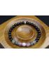 Black Tourmaline, Black Labradorite, Lepidolite, Rose Quartz Bracelet/Grief, Anxiety, Sweet Dreams, Protection (6mm Beads)