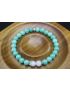 Amazonite & Moonstone Bracelet (6mm Beads)/Soothing, Positive Energy, Anxiety