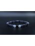 Iolite, Blue Lace Agate & Black Tourmaline Bracelet (6mm Beads)/Wisdom, Inner Vision, Recovery, Addictions, Spiritual, Calming