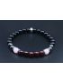 Love, Passion, Positive Energy & Protection Bracelet with Black Tourmaline, Hematite, Rose Quartz and Garnet (6mm Beads)