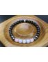 Black Tourmaline, Hematite, Rose Quartz, Moonstone, Blue Lace Agate Bracelet (6mm Beads)/Protection, Strength, Calming, Positive Energy