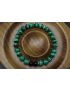 Malachite & Black Tourmaline Bracelet (6mm Beads)/Protection, Positive Energy, Strength