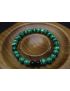 Malachite & Black Tourmaline Bracelet (6mm Beads)/Protection, Positive Energy, Strength