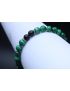 Malachite & Black Tourmaline Bracelet (6mm Beads)/Protection, Positive Energy, Strength