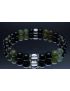 Elastic/Stretch Bracelet with Natural 6mm Black Tourmaline, Black Onyx, Obsidian, Smoky Quartz, Labradorite & Clear Quartz with or without Metal Spacers