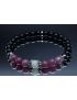 Lepidolite, Moonstone, Hematite & Black Tourmaline Bracelet (6mm Beads)/Sleep, Nightmares, Depression, Protection, Positive Energy, Calming