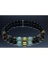 Lucky Bracelet with Jet, Tiger Eye, Pyrite, Green Aventurine & Citrine (6mm Beads)/Good Luck, Prosperity, Wealth, Abundance
