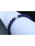 Charoite & Moonstone Bracelet (6mm Beads)/Spiritual, Overcome Fear, Reduce Stress, Negativity, Stress, Obsessions