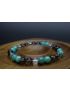 Amazonite, Smoky Quartz & Clear Quartz Bracelet (6mm Beads)/Anxiety, Depression, Empath Protection, Positive Energy, Inner Peace