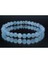 Aquamarine Bracelet (6mm Beads)/Calming, Anxiety, Courage, Security, Self-Confidence, Protection, Positivity