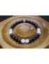 Blue Goldstone & Moonstone Bracelet (6mm Beads)