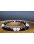 Blue Goldstone & Moonstone Bracelet (6mm Beads)