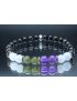 Intuition Enhancement Bracelet with Astrophyllite, Celestite, Amethyst, Labradorite & Moonstone (6mm Beads)