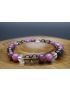 Lepidolite, Smoky Quartz & Clear Quartz Depression/Mental Health Support Bracelet (6mm Beads)