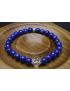 Lapis Lazuli & Crystal Quartz Bracelet (6mm Beads)