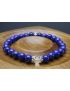 Lapis Lazuli & Crystal Quartz Bracelet (6mm Beads)