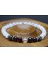 Garnet, Black Labradorite, Crystal Quartz & Moonstone Bracelet (6mm Beads)