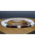 Garnet, Black Labradorite, Crystal Quartz & Moonstone Bracelet (6mm Beads)
