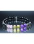 Empath Bracelet with Black Tourmaline, Black Labradorite, Amethyst, Citrine & Rose Quartz (6mm Beads)