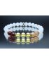 Moonstone, Sunstone, Citrine & Carnelian Bracelet (6mm Beads)/Positive Energy, Self-Esteem, Self-Worth, Stabilizing, Joy, New Beginnings