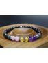 Empath Bracelet with Black Tourmaline, Black Labradorite, Amethyst, Citrine & Rose Quartz (6mm Beads)
