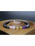Empath Bracelet with Black Tourmaline, Black Labradorite, Amethyst, Citrine & Rose Quartz (6mm Beads)