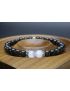 Arfvedsonite & Selenite Bracelet (6mm Beads)/Manifestation, Control, Positive Energy, Spiritual, Hope, Reassurance