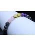 Empath Bracelet with Black Tourmaline, Black Labradorite, Amethyst, Citrine & Rose Quartz (6mm Beads)