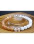 Moonstone, Sunstone & Clear Quartz Bracelet (6mm Beads)/New Beginnings, Calming, Anxiety, Joy, Positive Energy