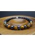 Black Tourmaline, Tiger Eye & Hematite Protection Bracelet (6mm Beads)