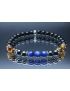 Kyanite, Tiger Eye, Hematite & Black Tourmaline Bracelet (6mm Beads)/Strength, Courage, Endurance, Perseverance, Protection