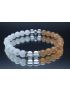 Moonstone, Sunstone & Clear Quartz Bracelet (6mm Beads)/New Beginnings, Calming, Anxiety, Joy, Positive Energy