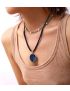 Calming Lapis Lazuli Beaded Necklace