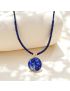 Calming Lapis Lazuli Beaded Necklace