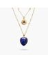 Intense Lapis Lazuli Heart Necklace