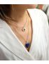 Intense Lapis Lazuli Heart Necklace