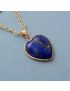 Intense Lapis Lazuli Heart Necklace