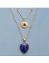 Intense Lapis Lazuli Heart Necklace