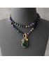 Healing Amethyst Teardrop Pendant Necklace
