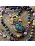 Healing Amethyst Teardrop Pendant Necklace