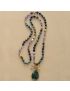Healing Amethyst Teardrop Pendant Necklace