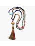 Chakra Charm Tassel Necklace